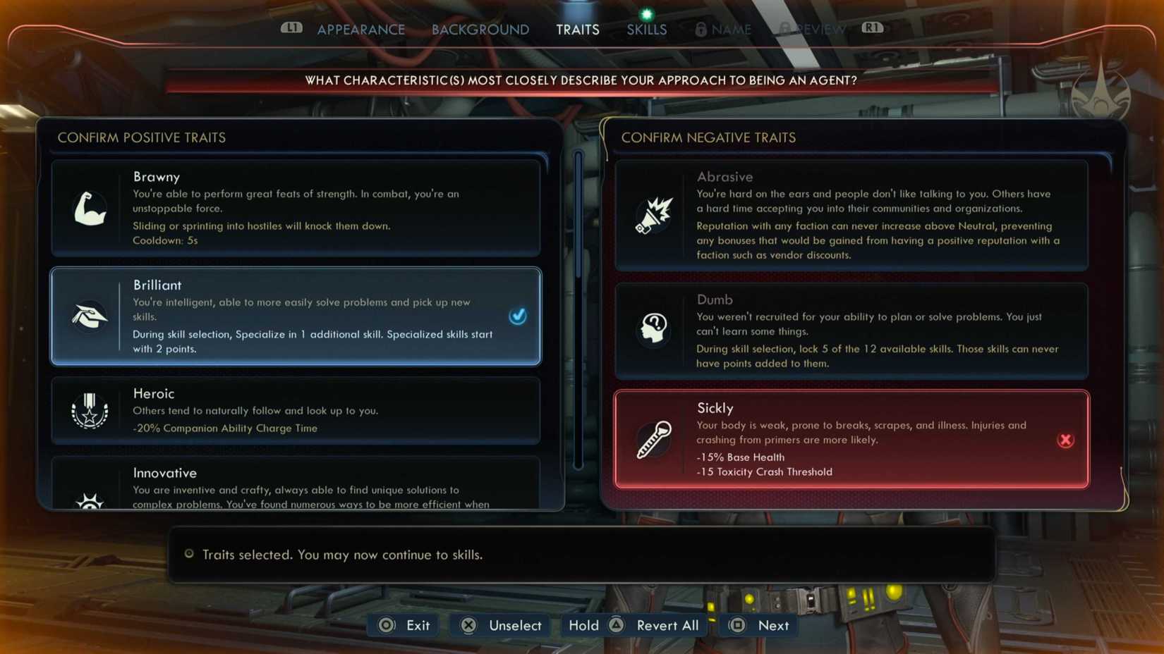 Brilliant Trait Outer Worlds 2