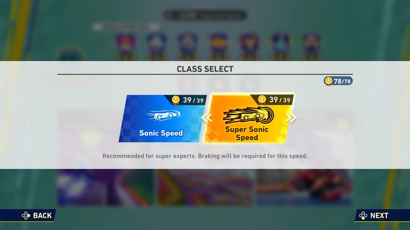 Todos los rangos A recopilados en Sonic Racing Crossworlds