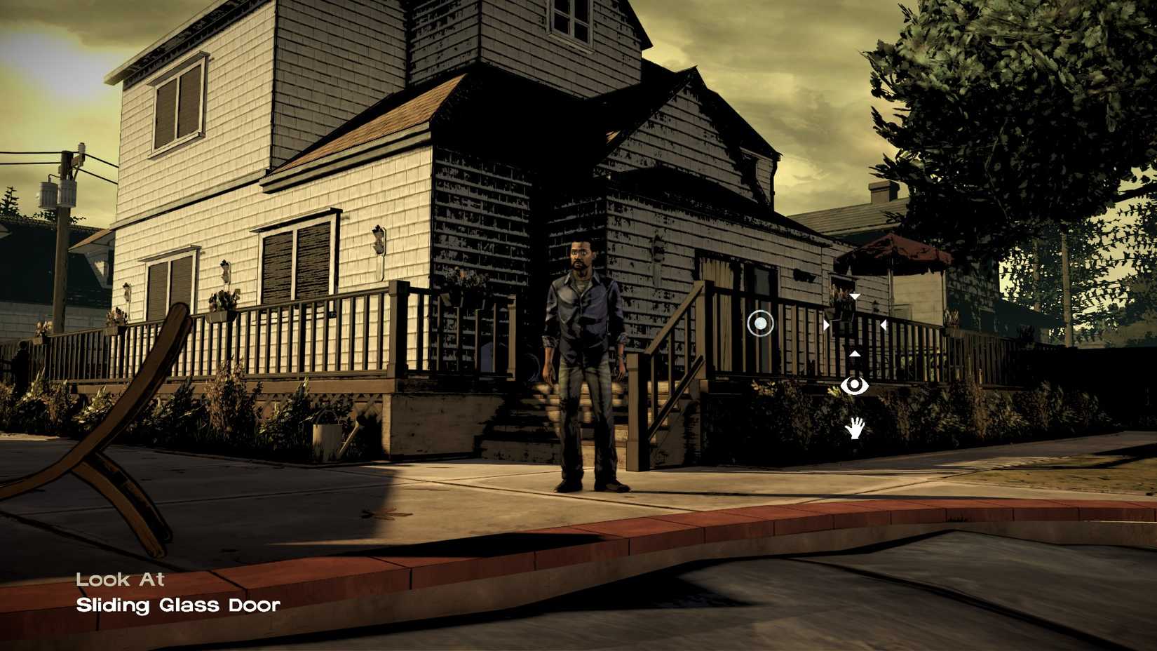 lee in front of clementine's house