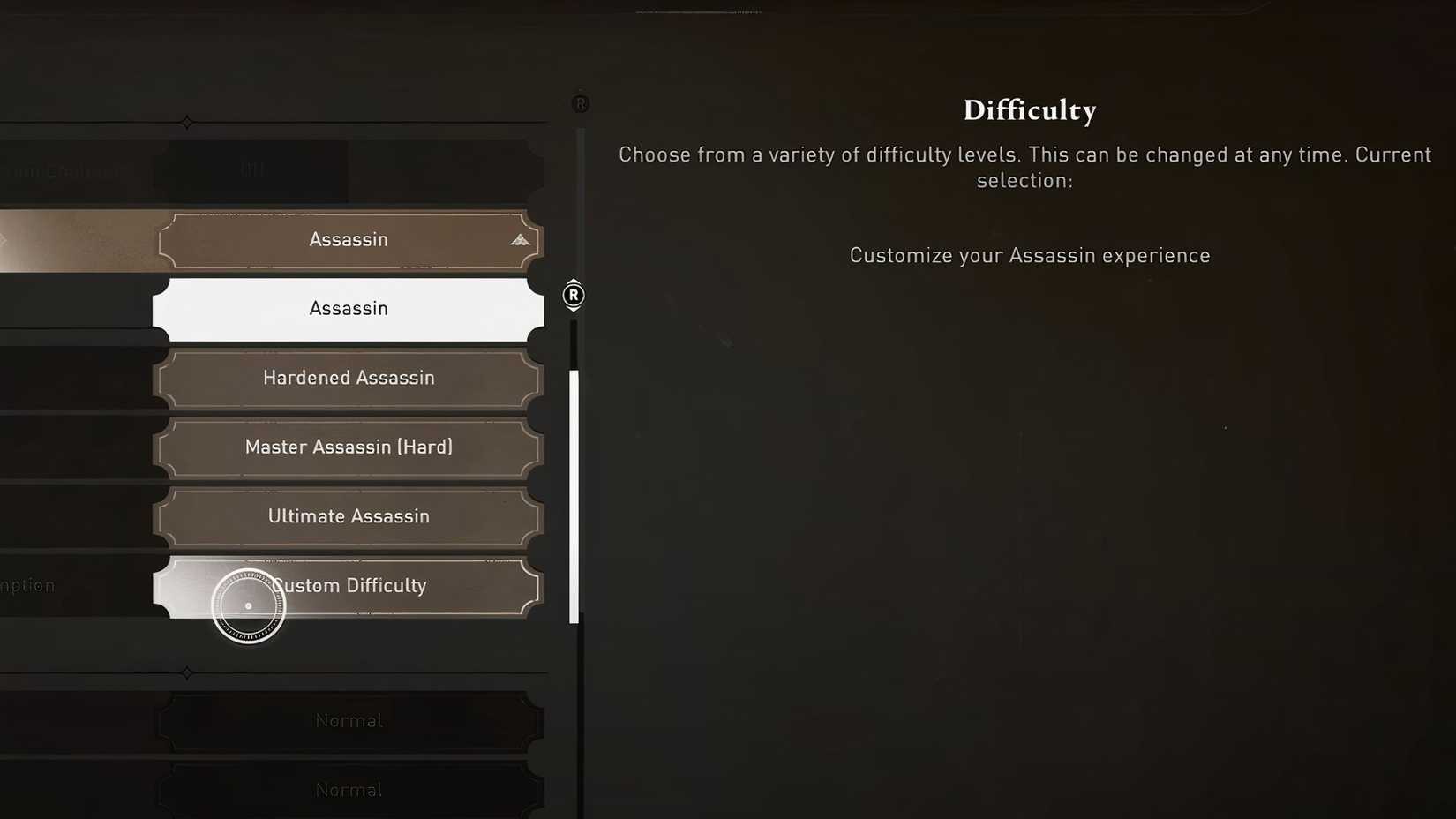 Assassin's Creed Mirage Valley of Memory Custom Difficulty