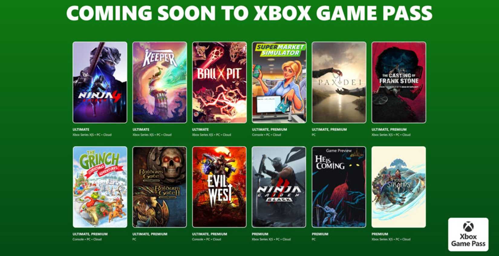 Baldurs Gate and Ninja Gaiden 4 Headline the October 2025 Xbox Game Pass Lineup