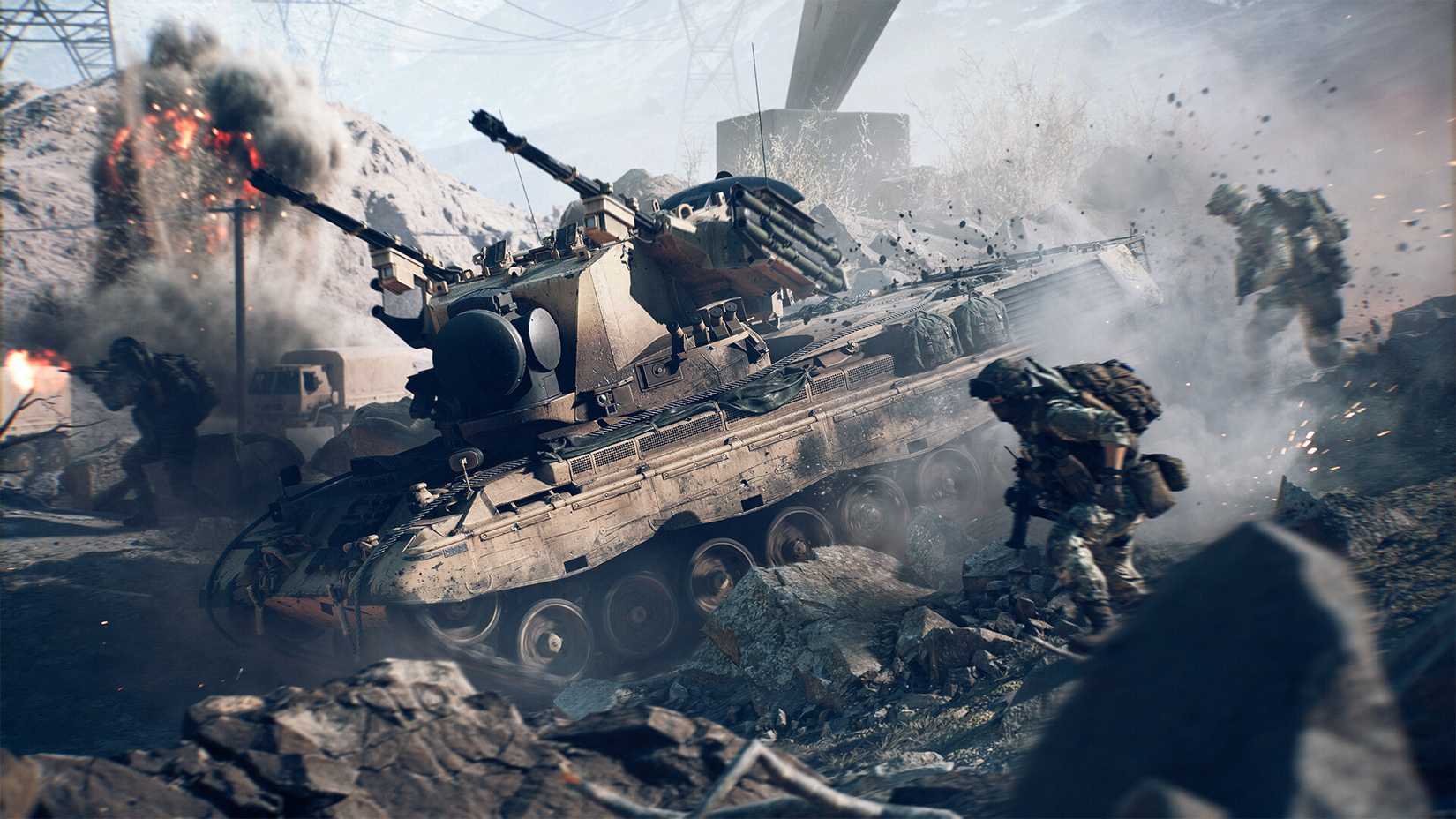 Battlefield 6 tank and army