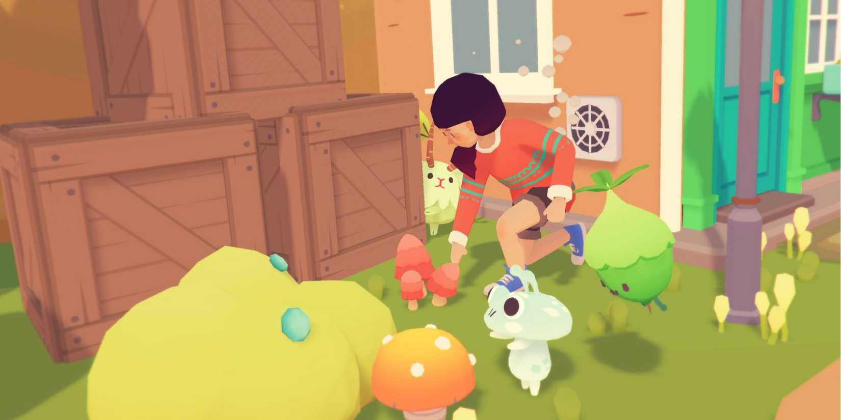 Collecting Mushrooms in Ooblets