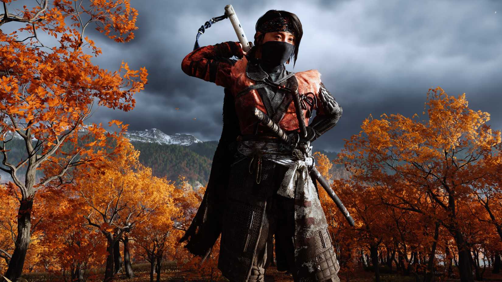 crimson kimono armor