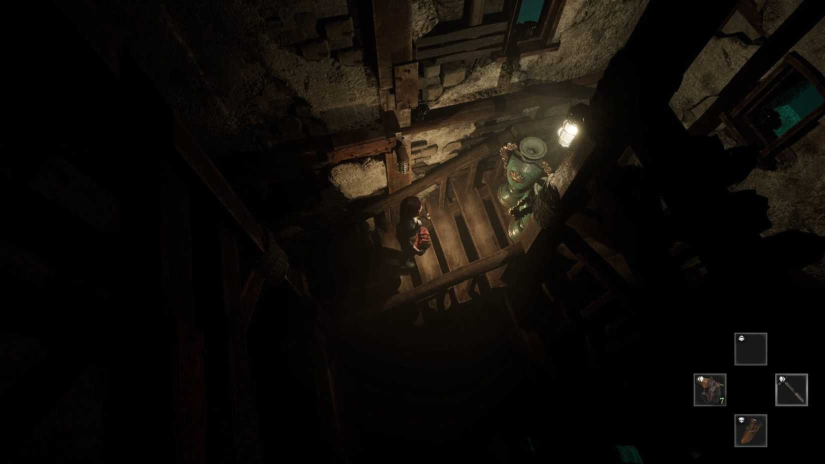 Jarrones de cristal que conducen a la escopeta Tormented Souls 2