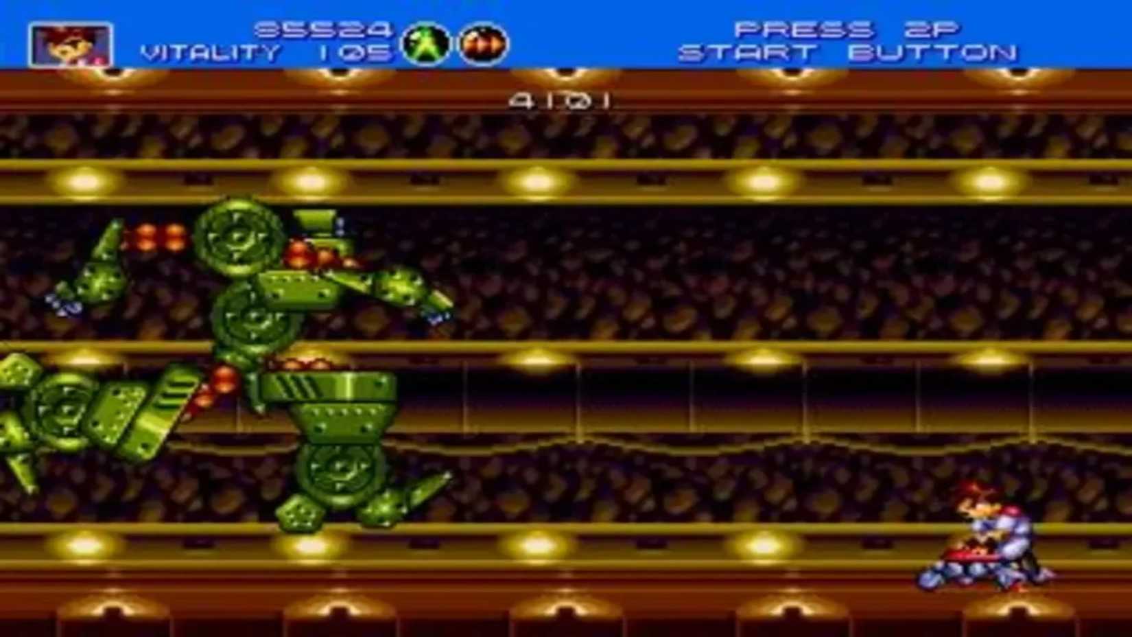 Gunstar Heroes Seven Force Boss Battle 