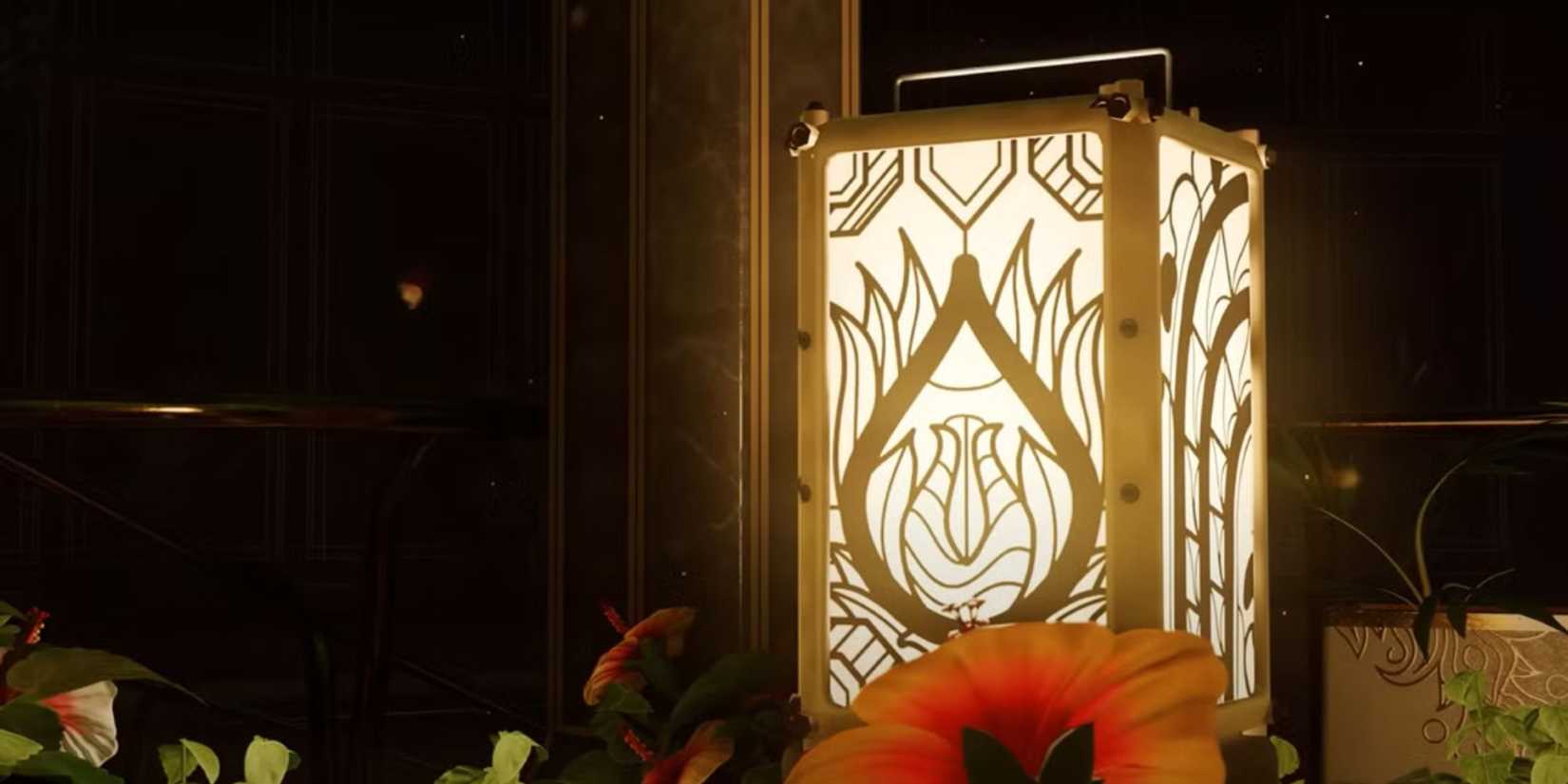 Video screenshot of Samsara arg lamp at the hotel