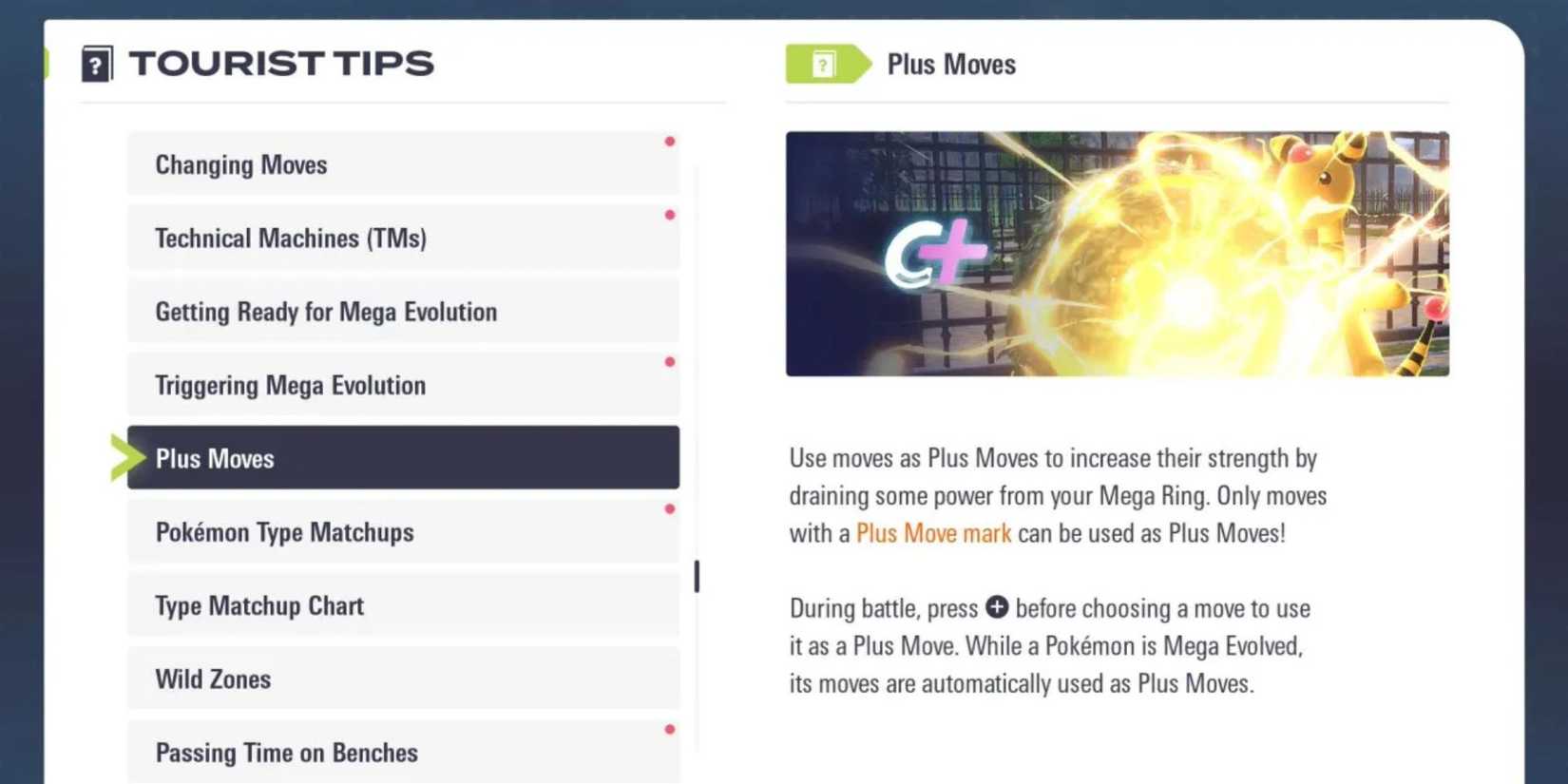 How To Use Plus Moves In Pokémon Legends: Z-A Pokemon Legends Z-A Plus Moves Info