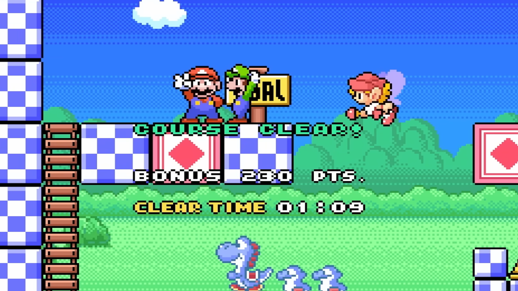 Mario & Wario course cleared
