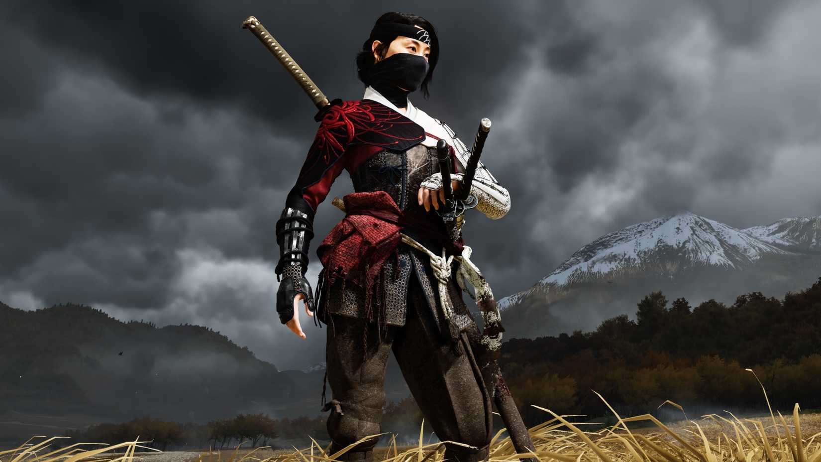 spider lily armor ghost of yotei