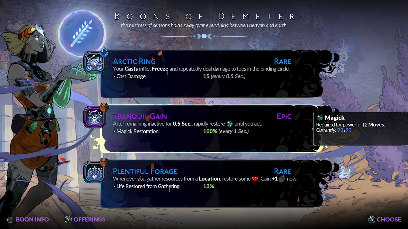 Demeter's Tranquil Gain