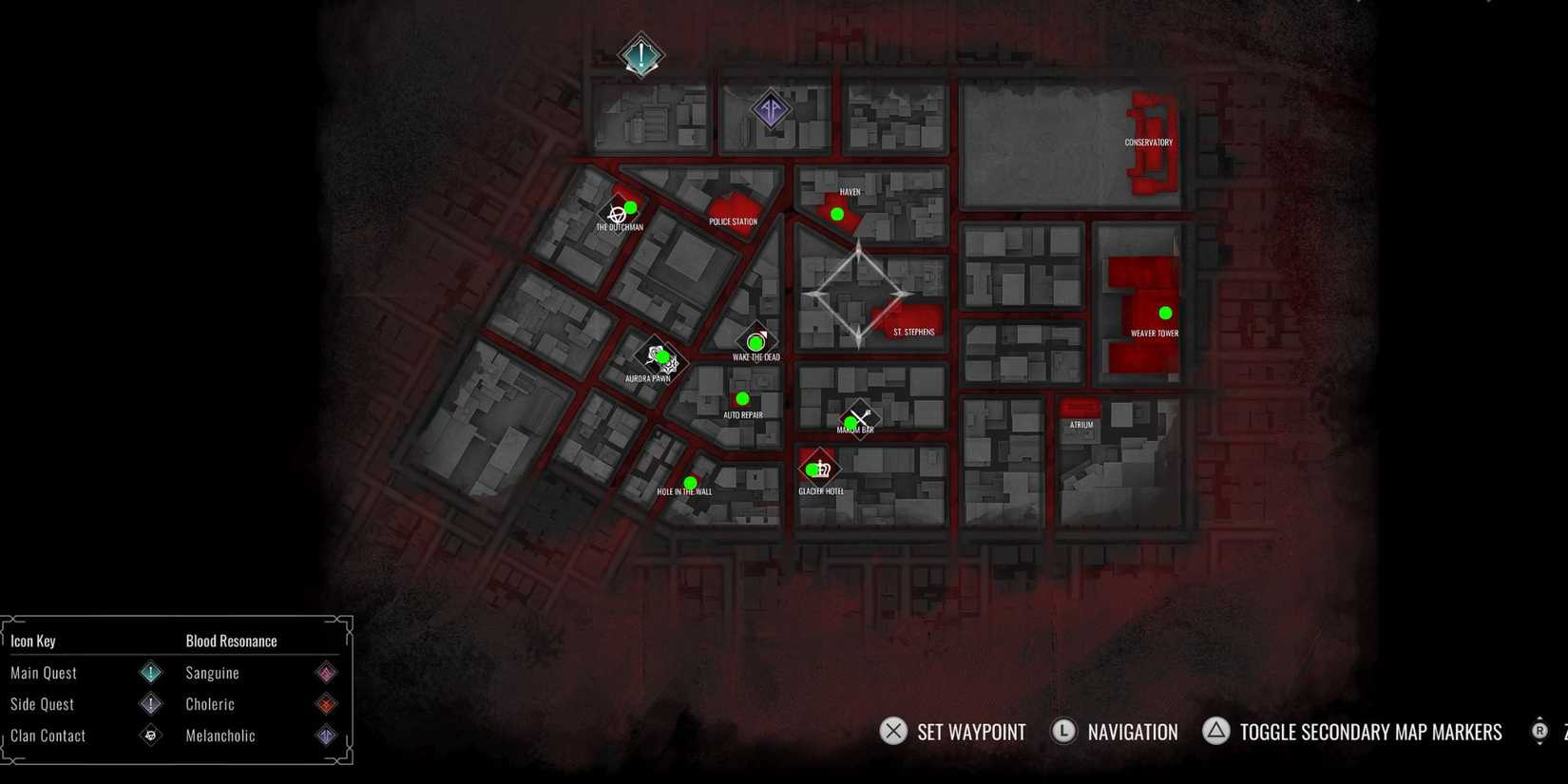 Bloodlines Map Where To Find Every Cross in Vampire: The Masquerade - Bloodlines 2