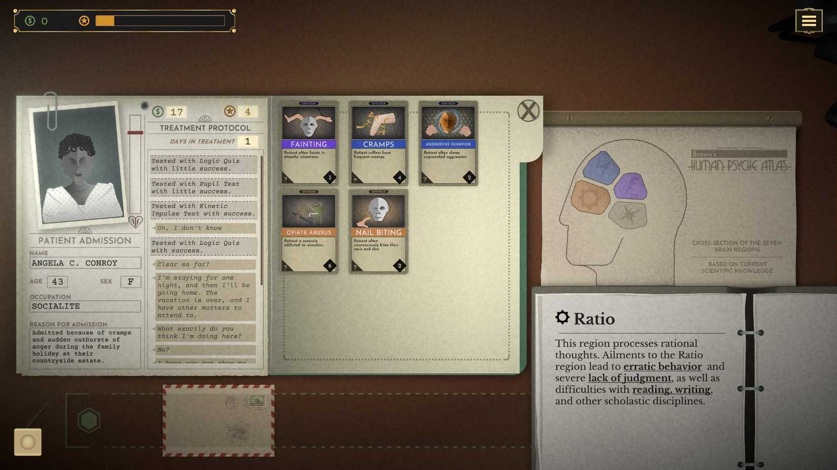 diagnosing a patient