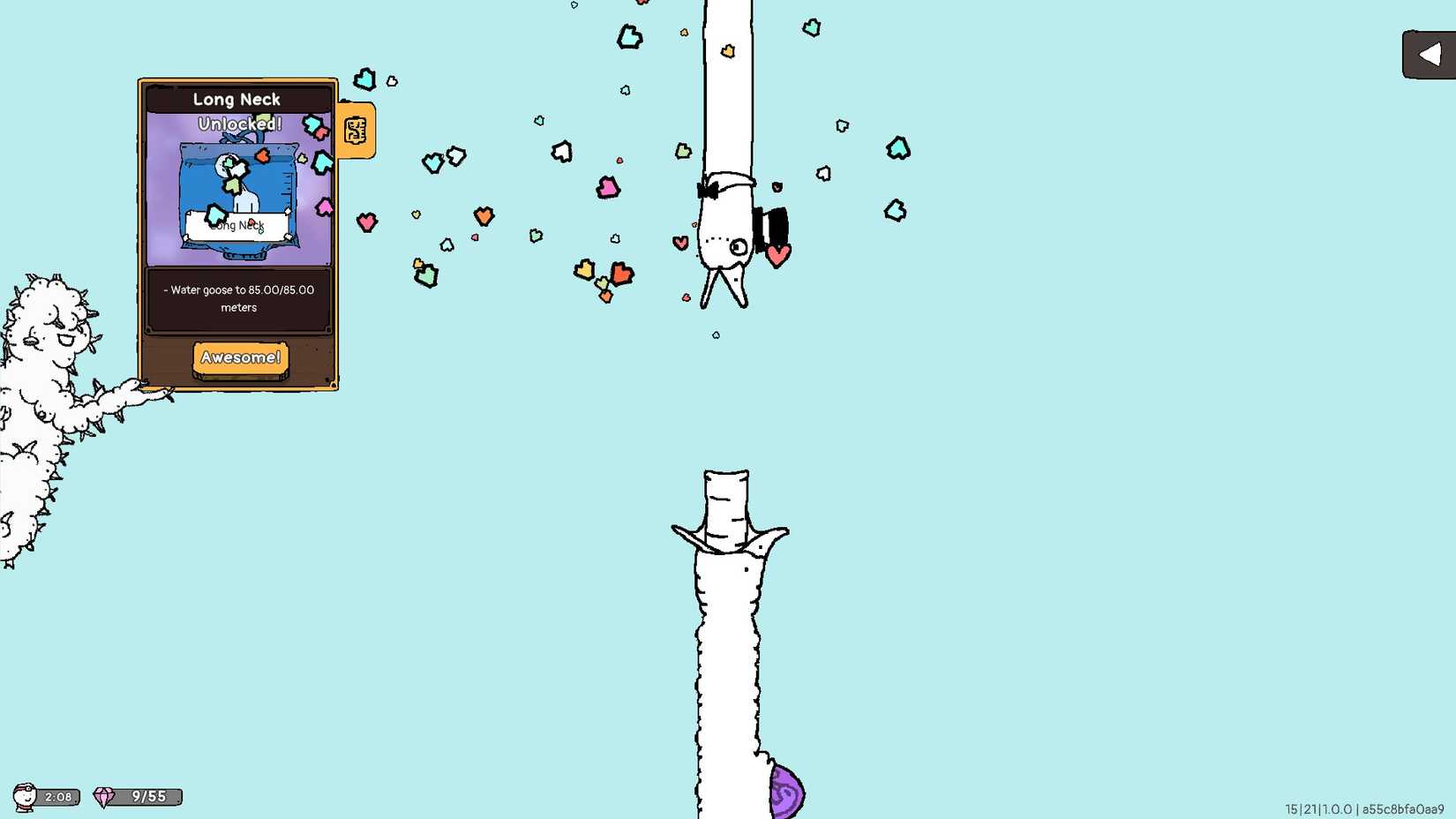 reaching the finish line in tingus goose