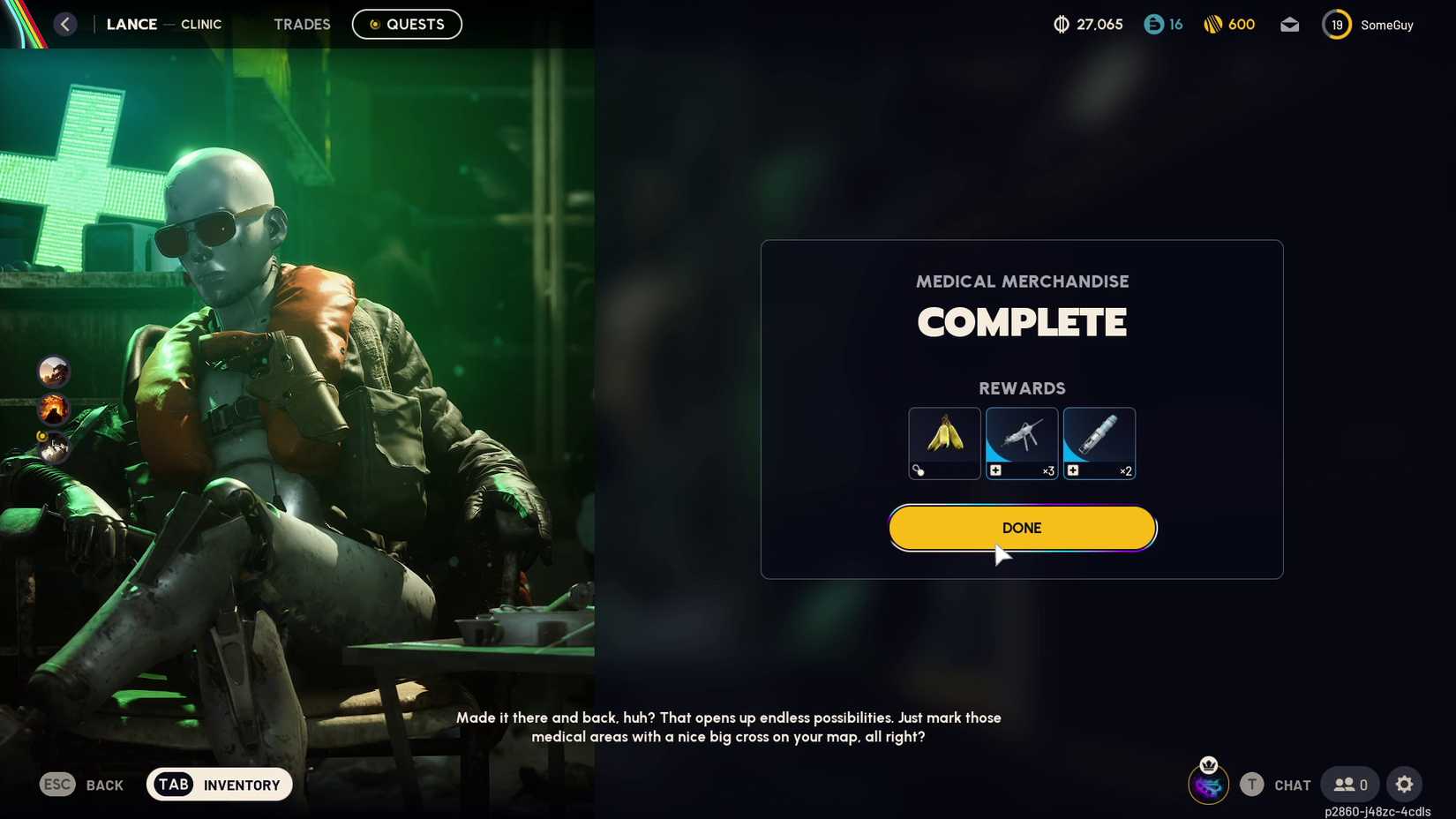 Arc Raiders Medical Merchandise Rewards