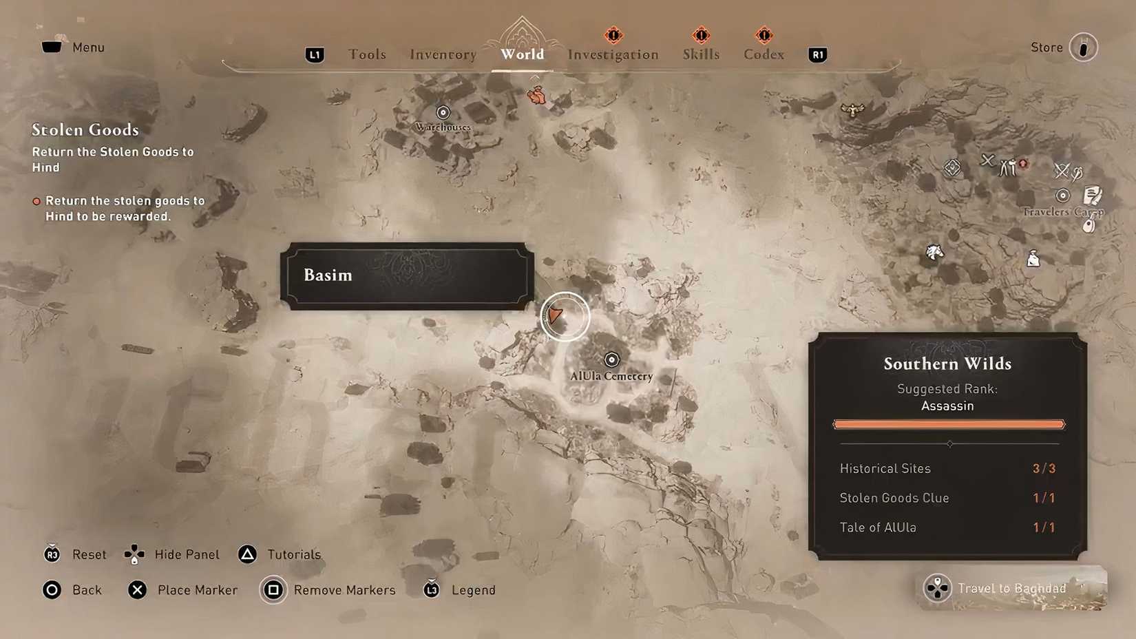 Assassin's Creed Mirage Valle de la Memoria Mapa de la nota de un ladrón