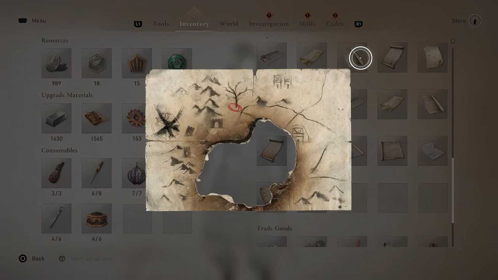 Pista de las ruinas centinela del Valle de la Memoria de Assassin's Creed Mirage