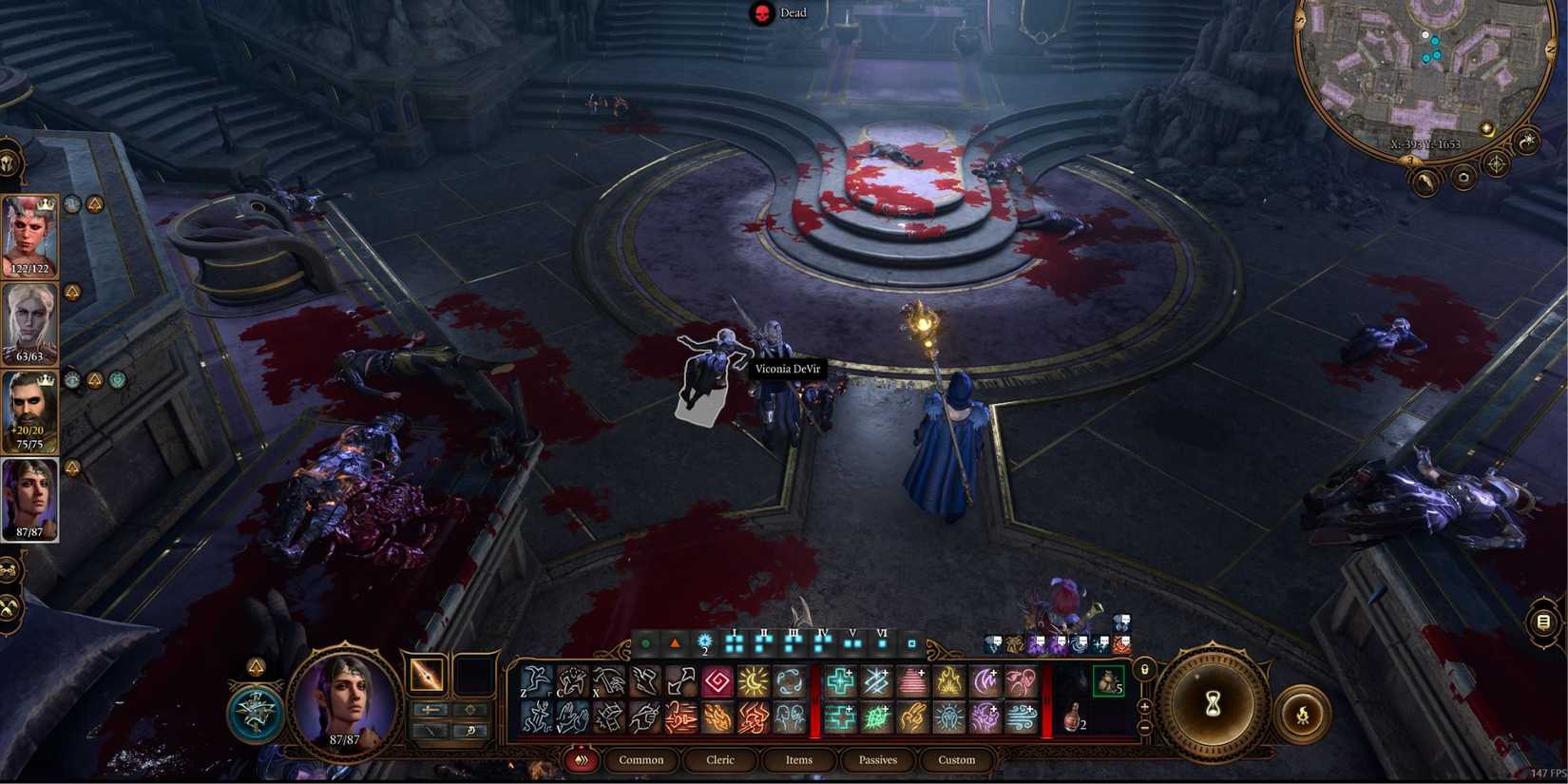 Baldur's Gate 3 House of Grief Viconia Body