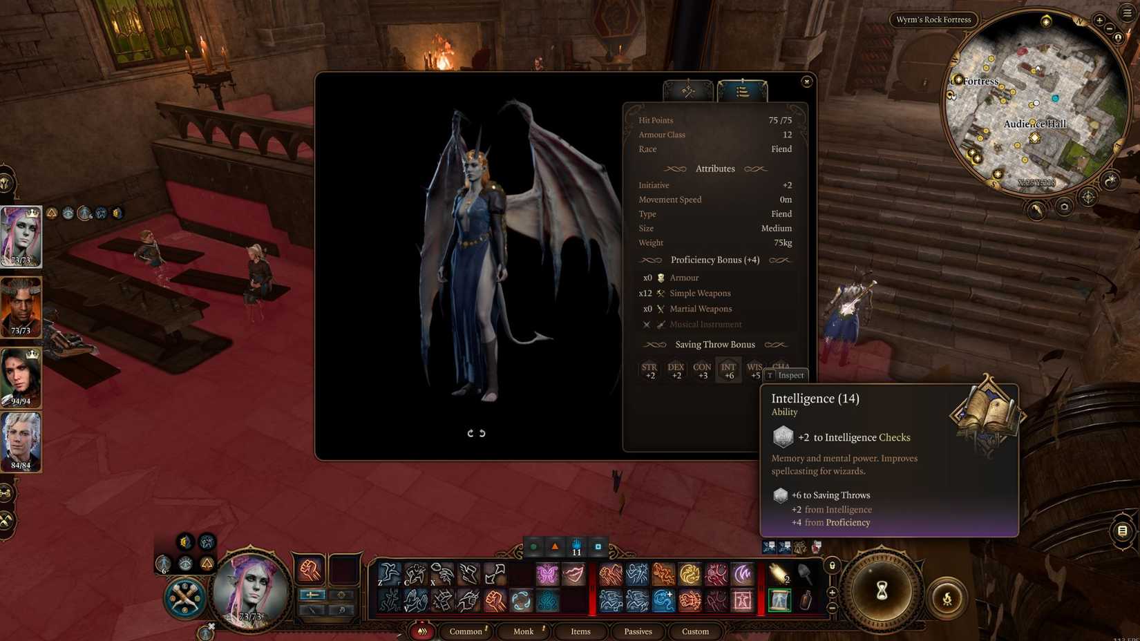 Baldur's Gate 3 Escarabajo de protección Estadísticas de Mizora