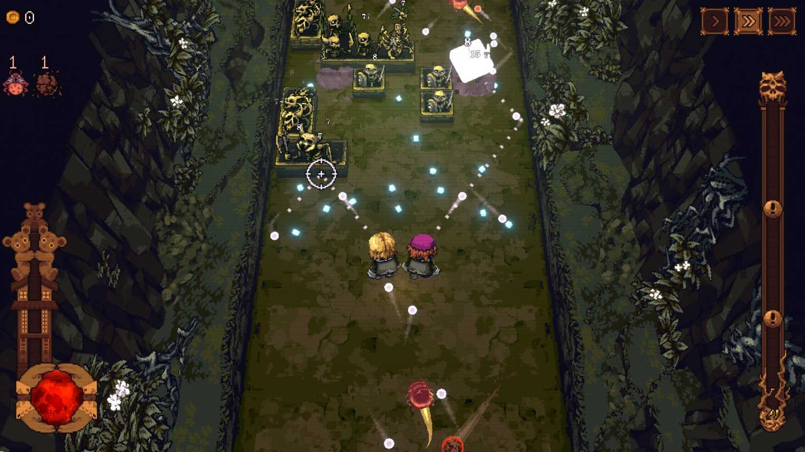 Ball X Pit Cohabitants Attacking Enemies