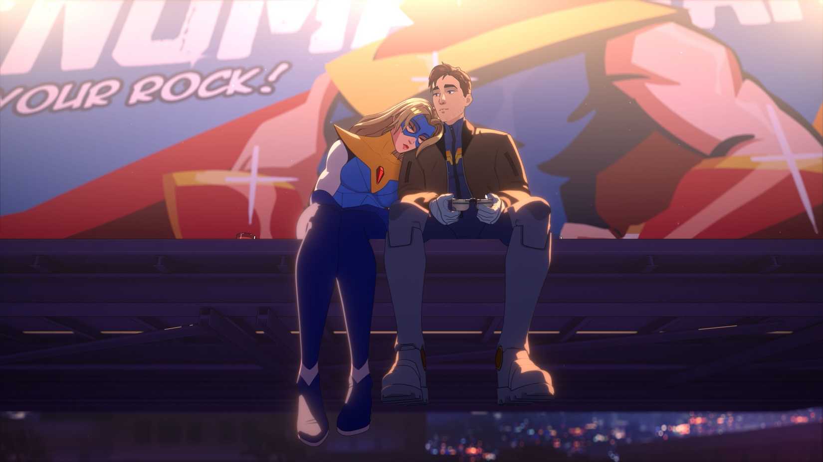 blonde blazer and robert-1