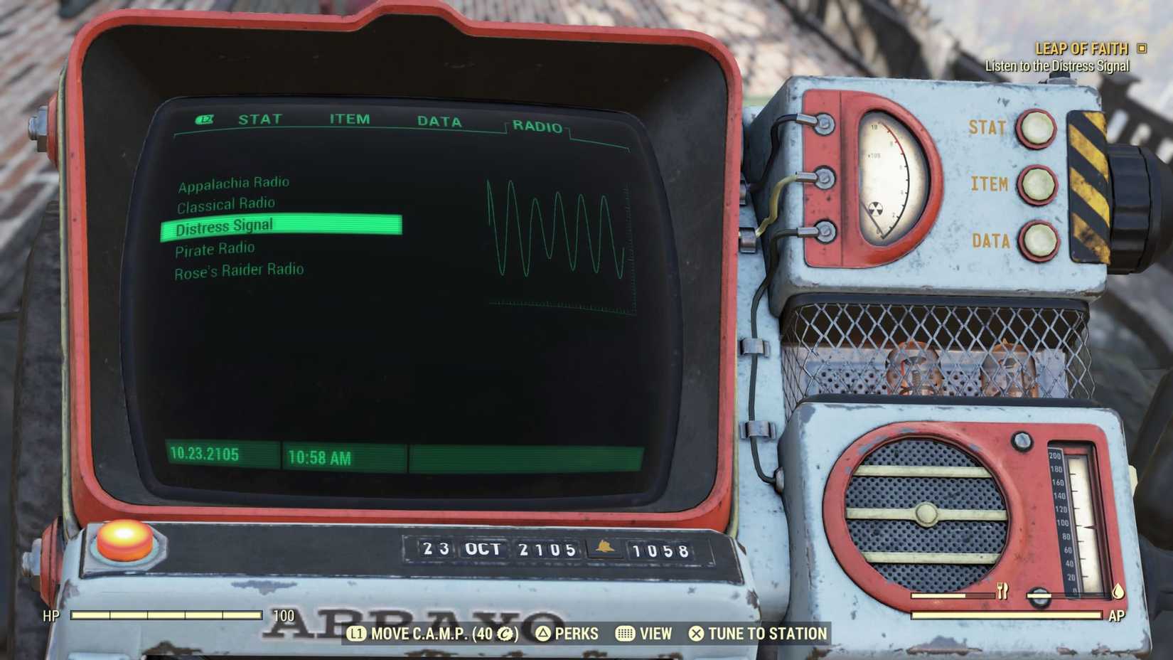 Fallout 76 Become a Ghoul Distress Signal