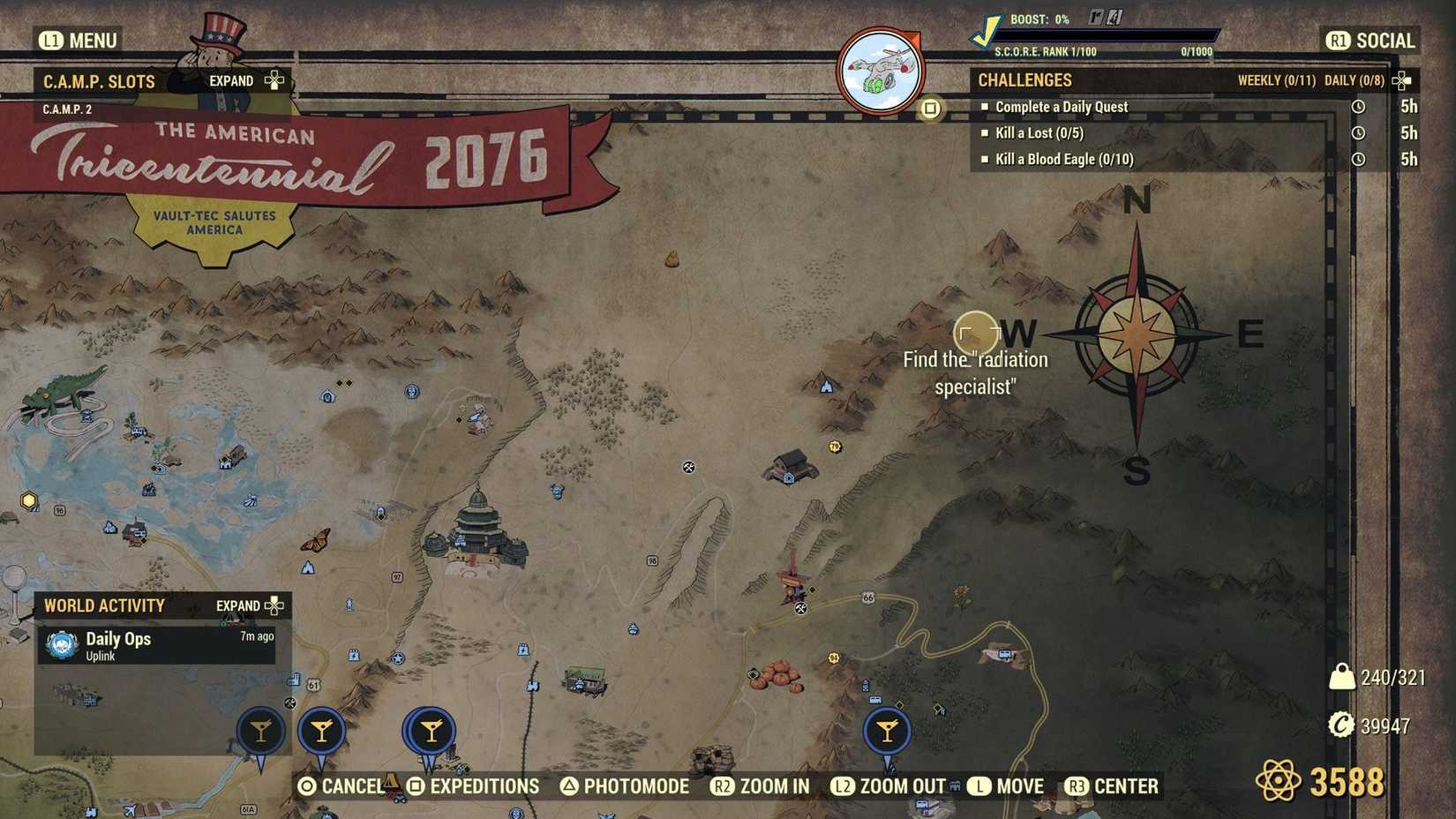 Fallout 76 Become a ghoul radiation expert