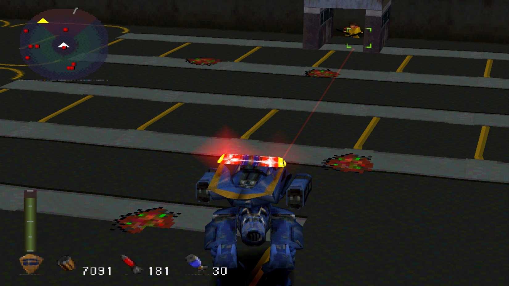 a battle scene in future cop