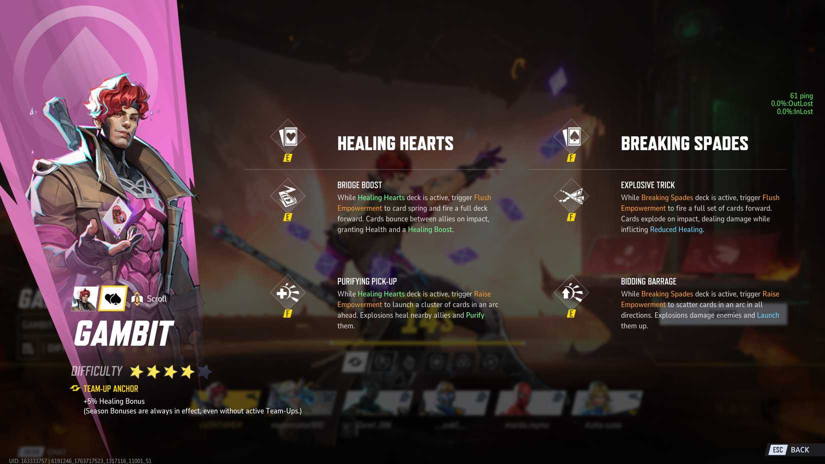 Marvel Rivals: Gambit Character Guide