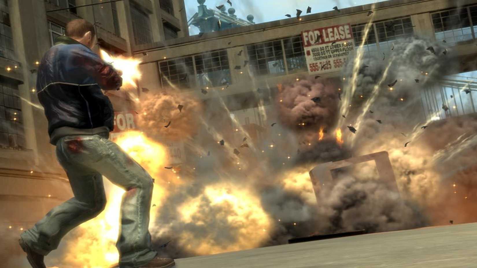 niko firing a weapon