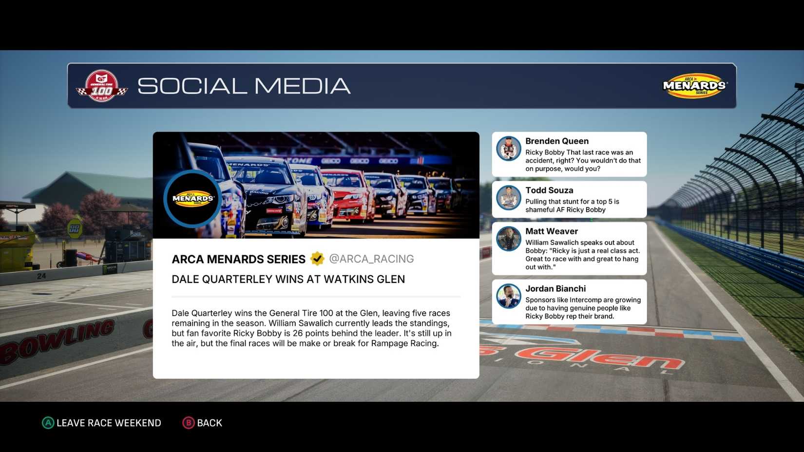 NASCAR 25 Social Media