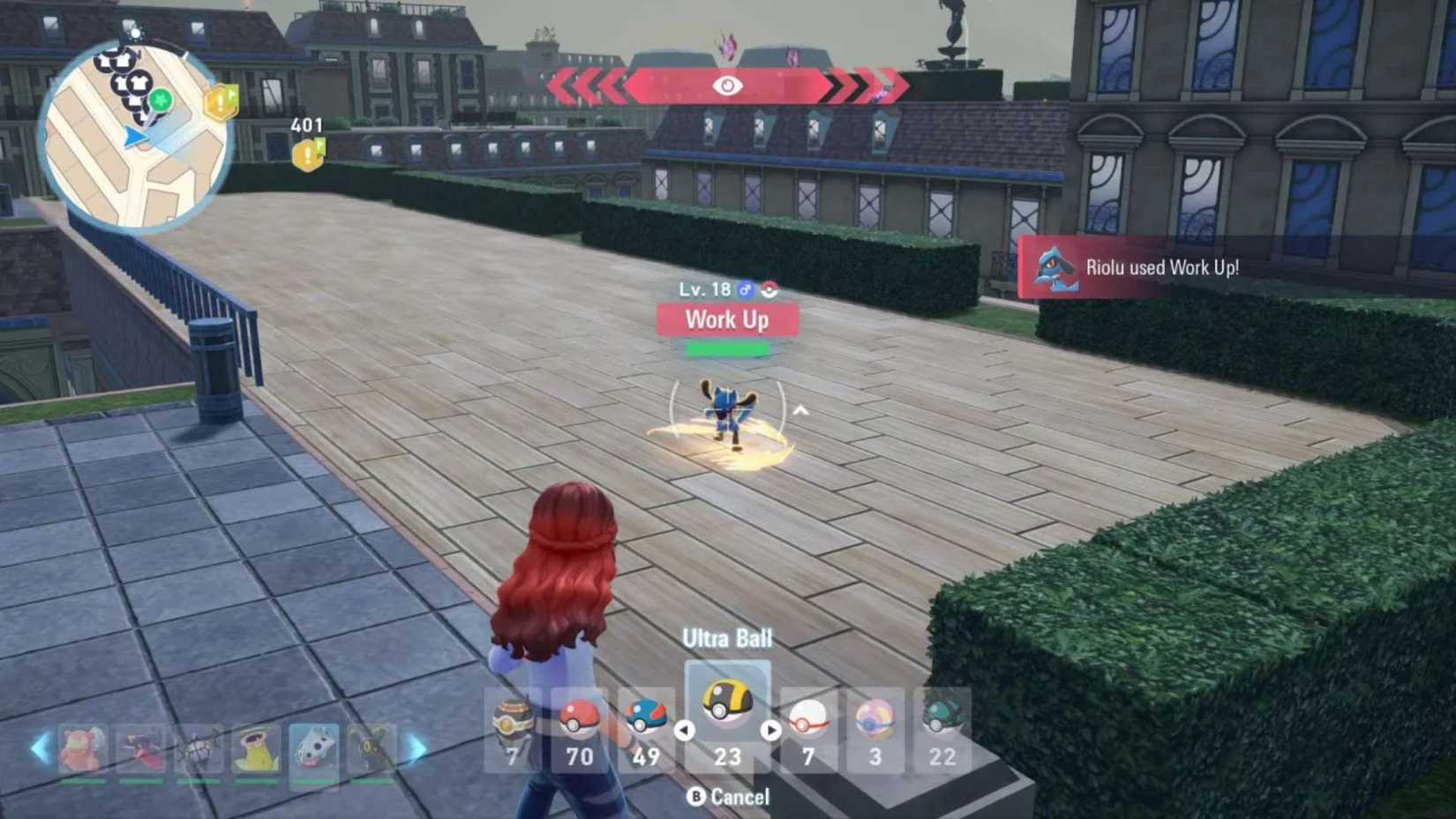 Pokemon Legends ZA Riolu on the Rooftop