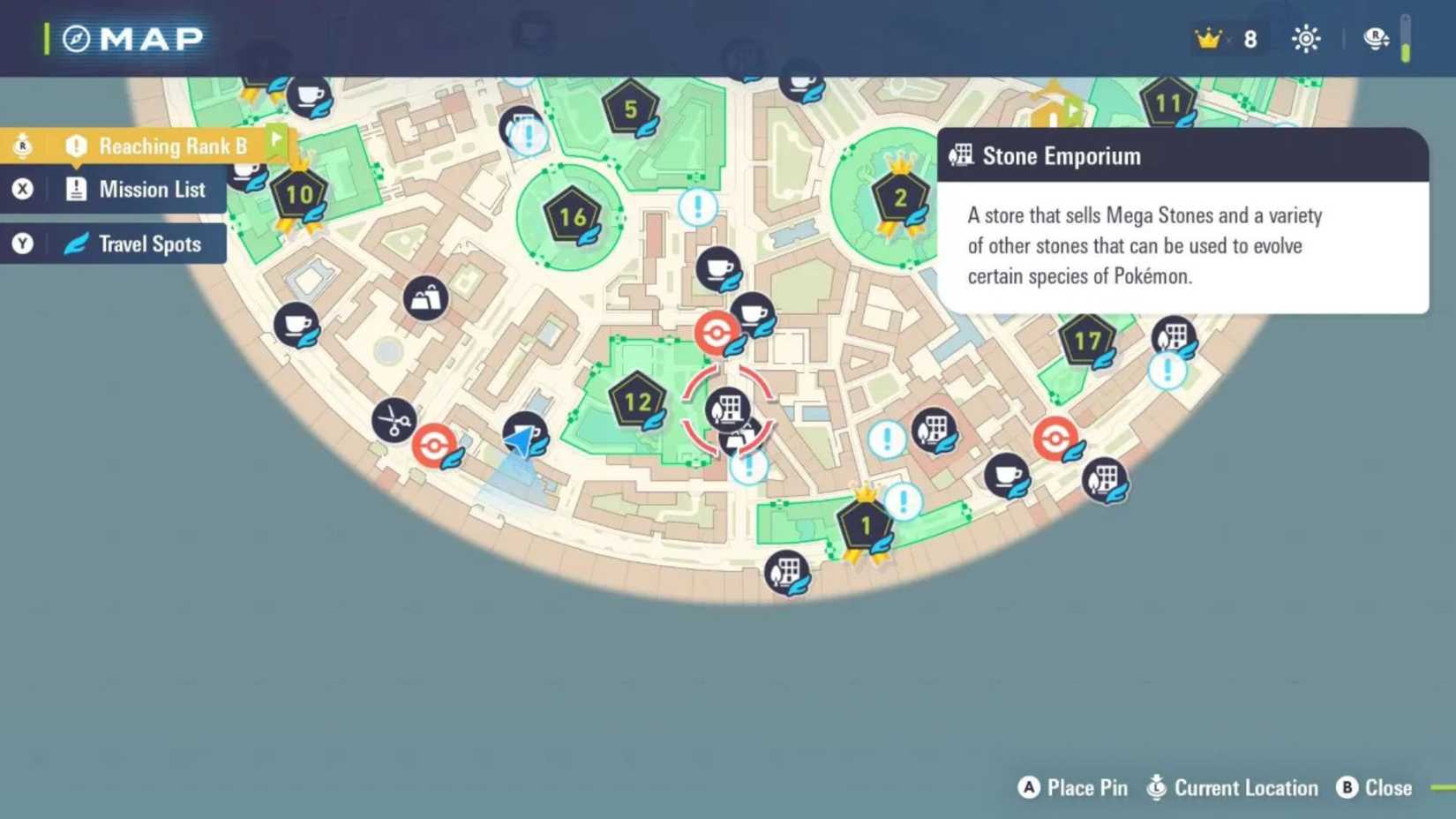 Pokémon Leyendas ZA Emporio de Piedra