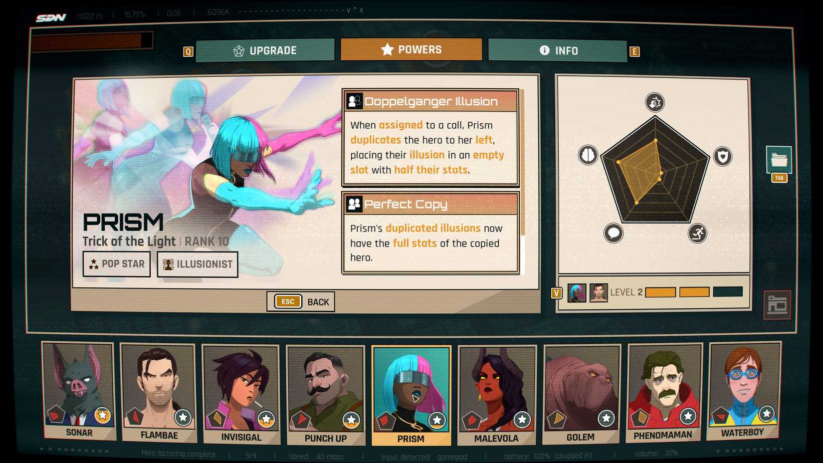 Prism perfect copy power