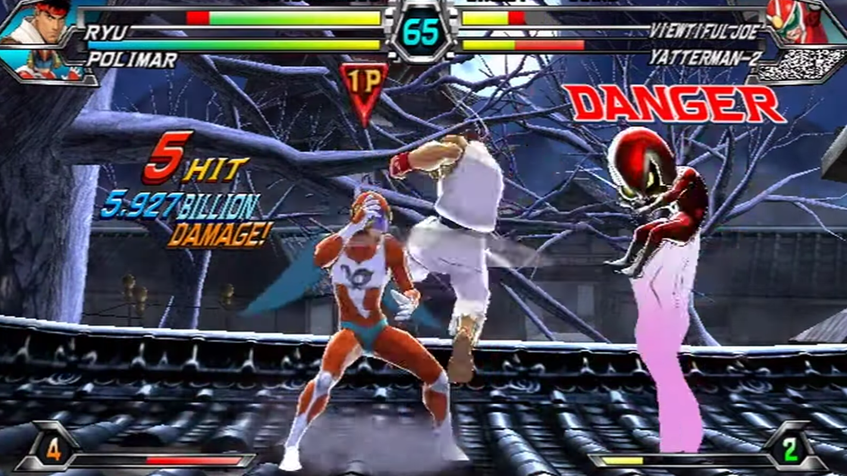Tatsunoko vs Capcom gameplay