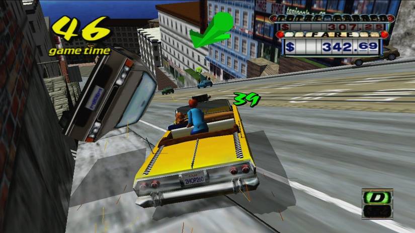 crazy taxi gameplay