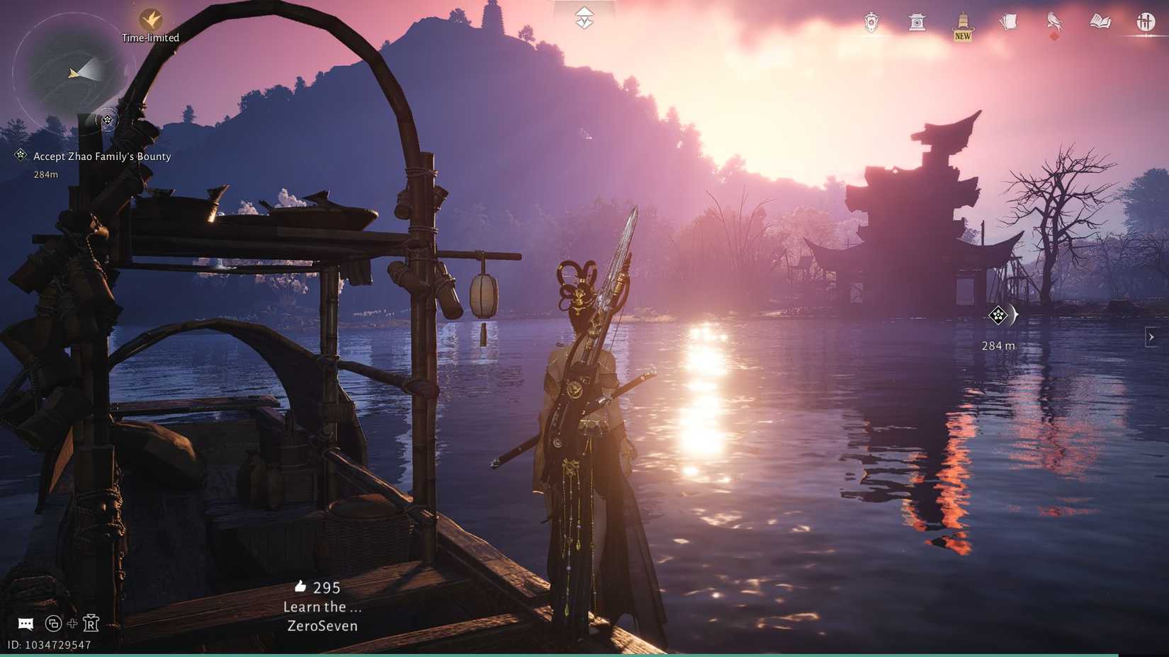 Where the wind meets the boat sunset