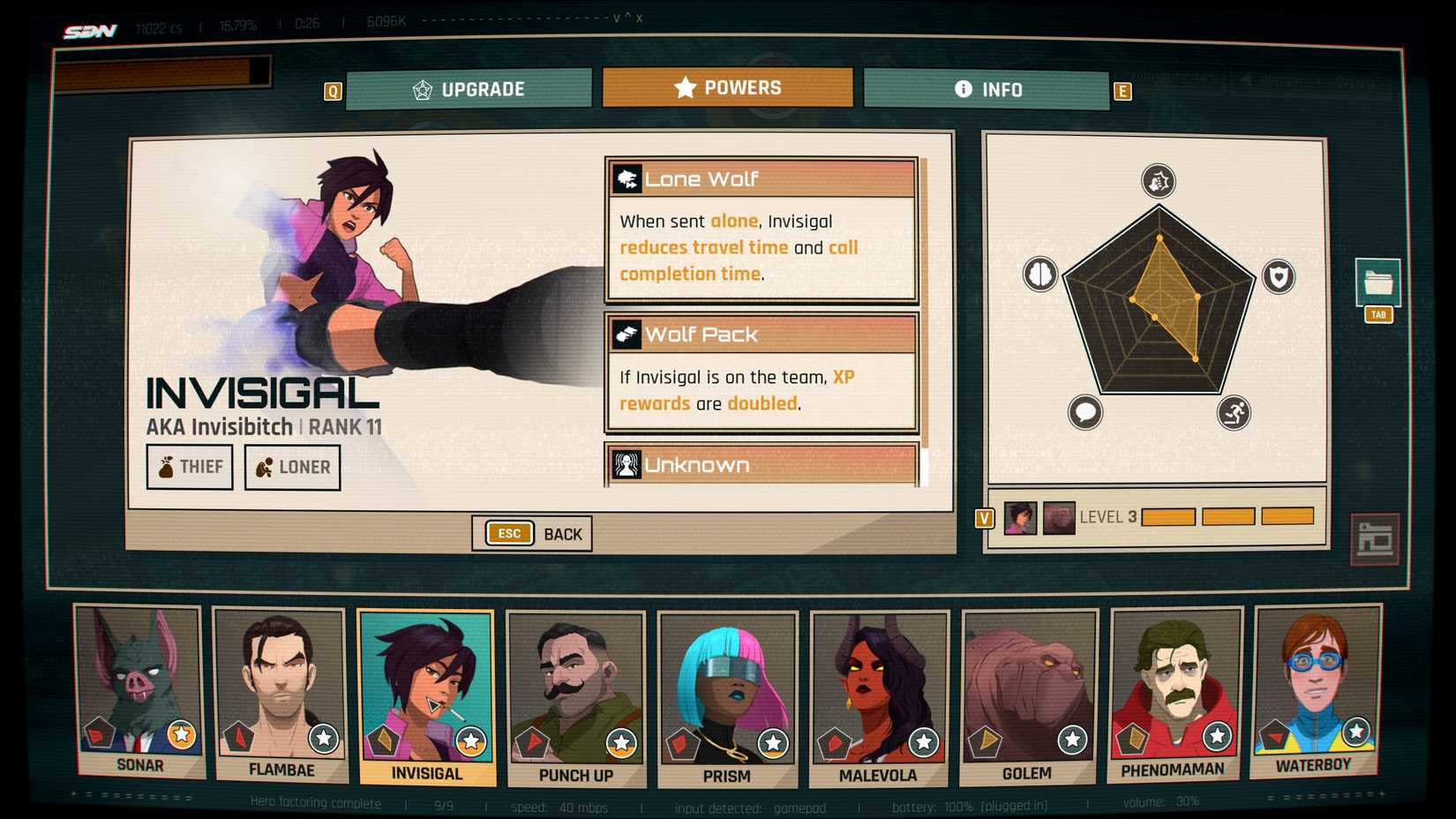 wolf pack invisible power