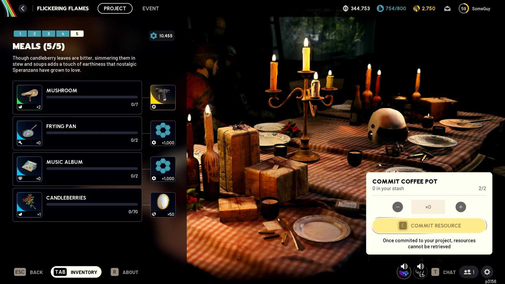 Arc Raiders Flickering Flames Meals