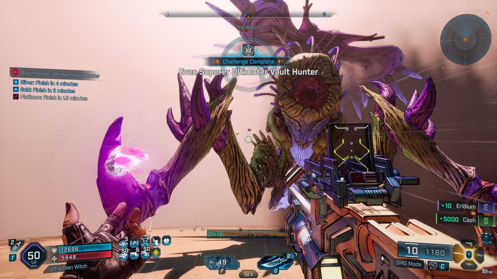 every superior vault hunter challenge bloomreaper