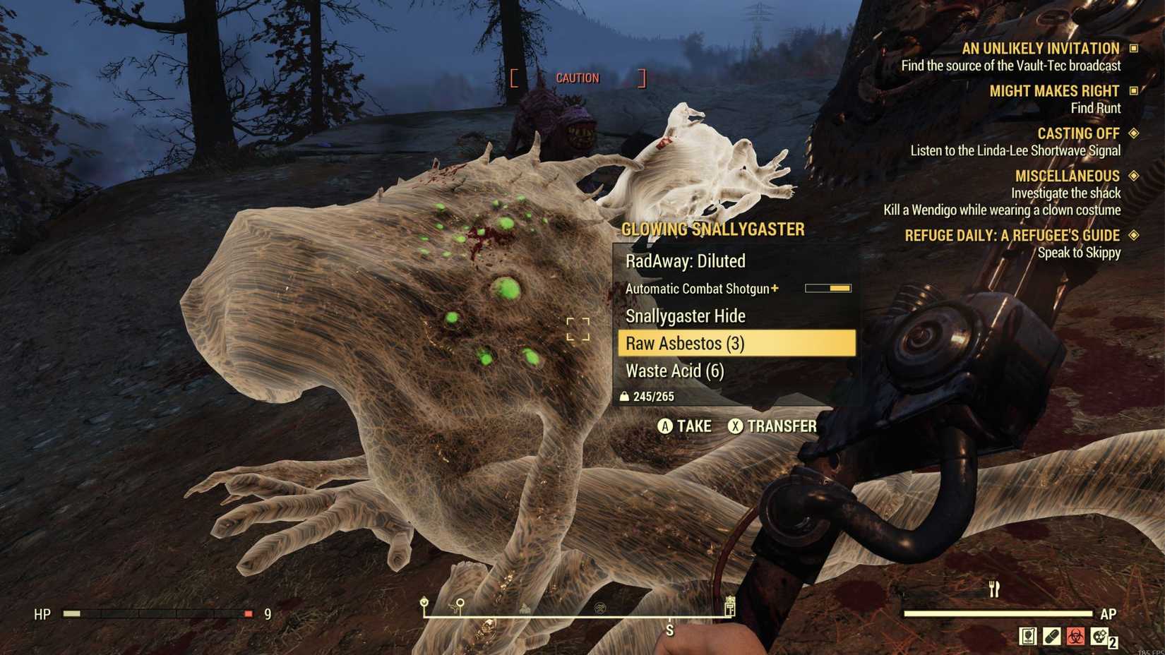Fallout 76 Snallygaster Materials List
