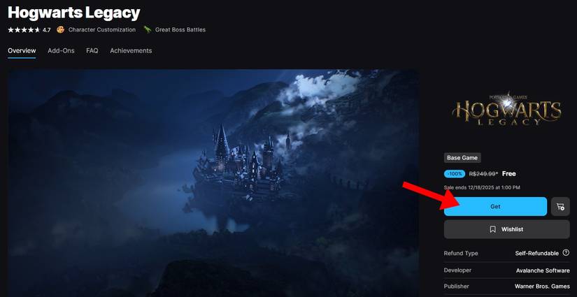 Hogwarts Legacy Is Free To Play Right Now Epic