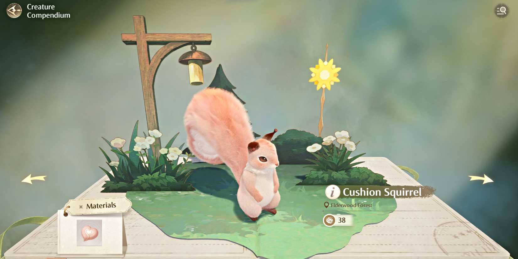 infinity-nikki-cushion-squirrel-compendium-entry