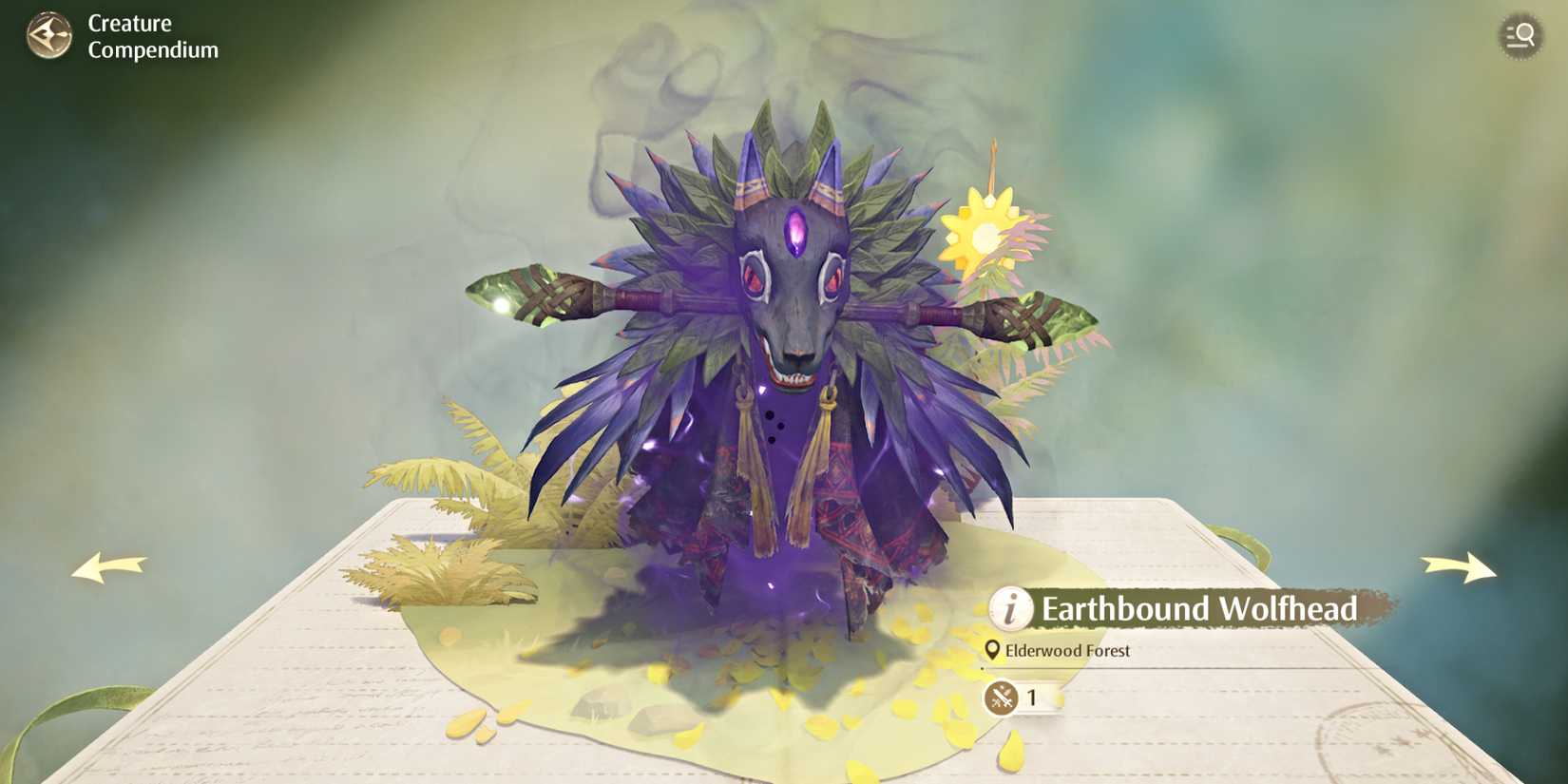 Infinity Nikki Earthbound Wolfhead Compendium