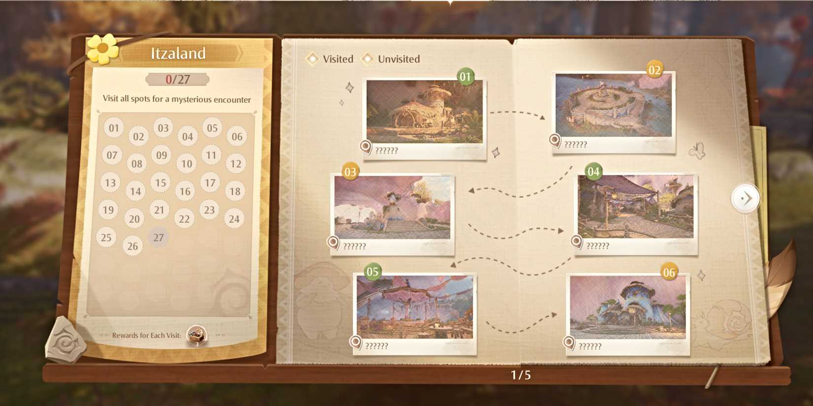 Infinity Nikki Expedition Handbook Itsaland Menu