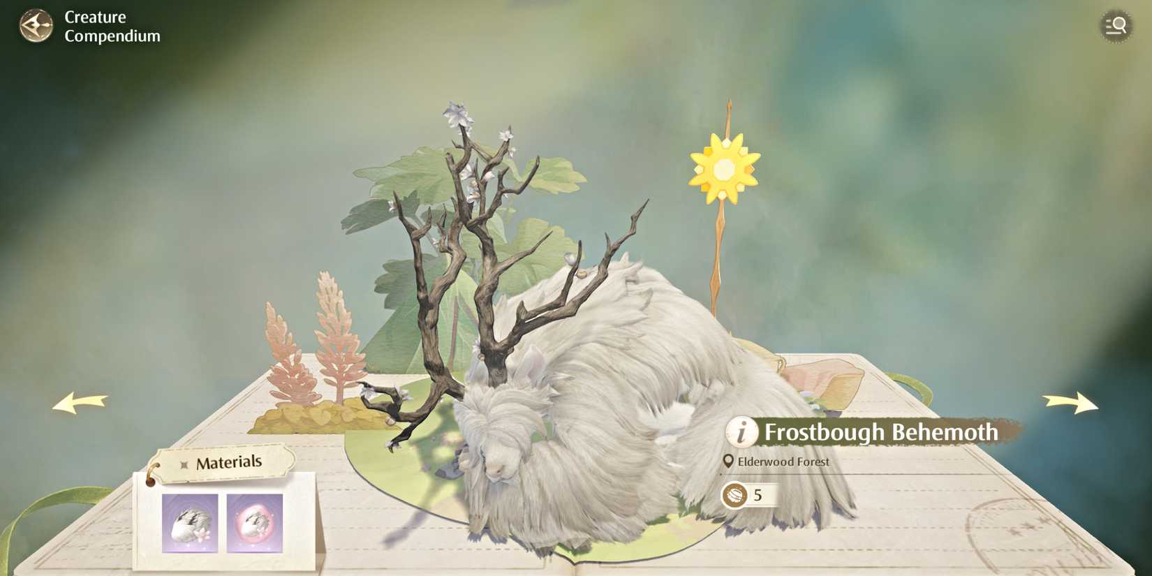 infinity-nikki-frostbough-behemoth-compendium-entry