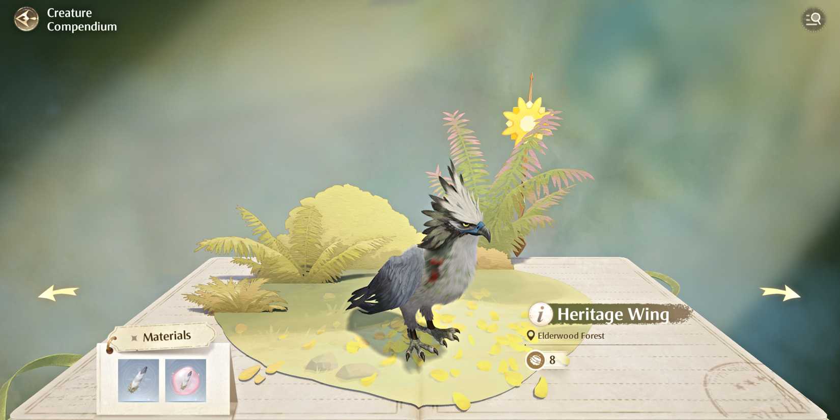 infinity-nikki-heritage-wing-compendium-entry