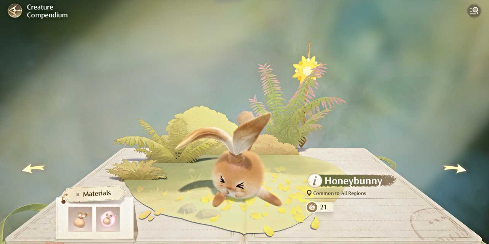 infinity-nikki-honeybunny-compendium-entry