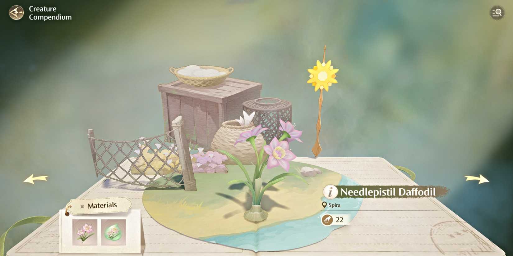 infinity-nikki-needlepistil-daffodil-compendium