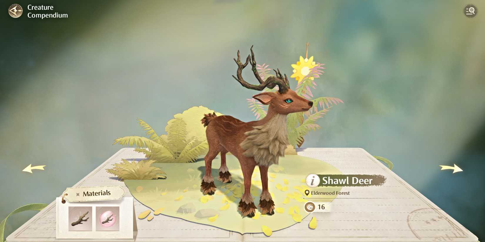 infinity-nikki-shawl-deer-compendium-entry